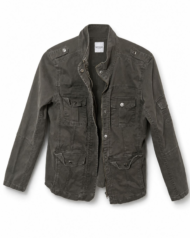 Kensie Jeans Olive Utility Jacket – Zip‑Up Casual Coat