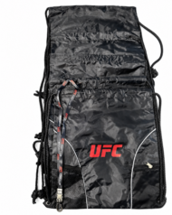 5 pack UFC Fight Club Drawstring Backpack Gym Bag Black Gray
